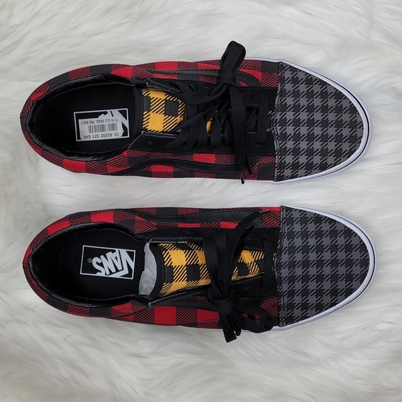 VANS What The Buffalo Old Skool Canvas Lace Up Sneakers Shoes NEW - Picture 3 of 14